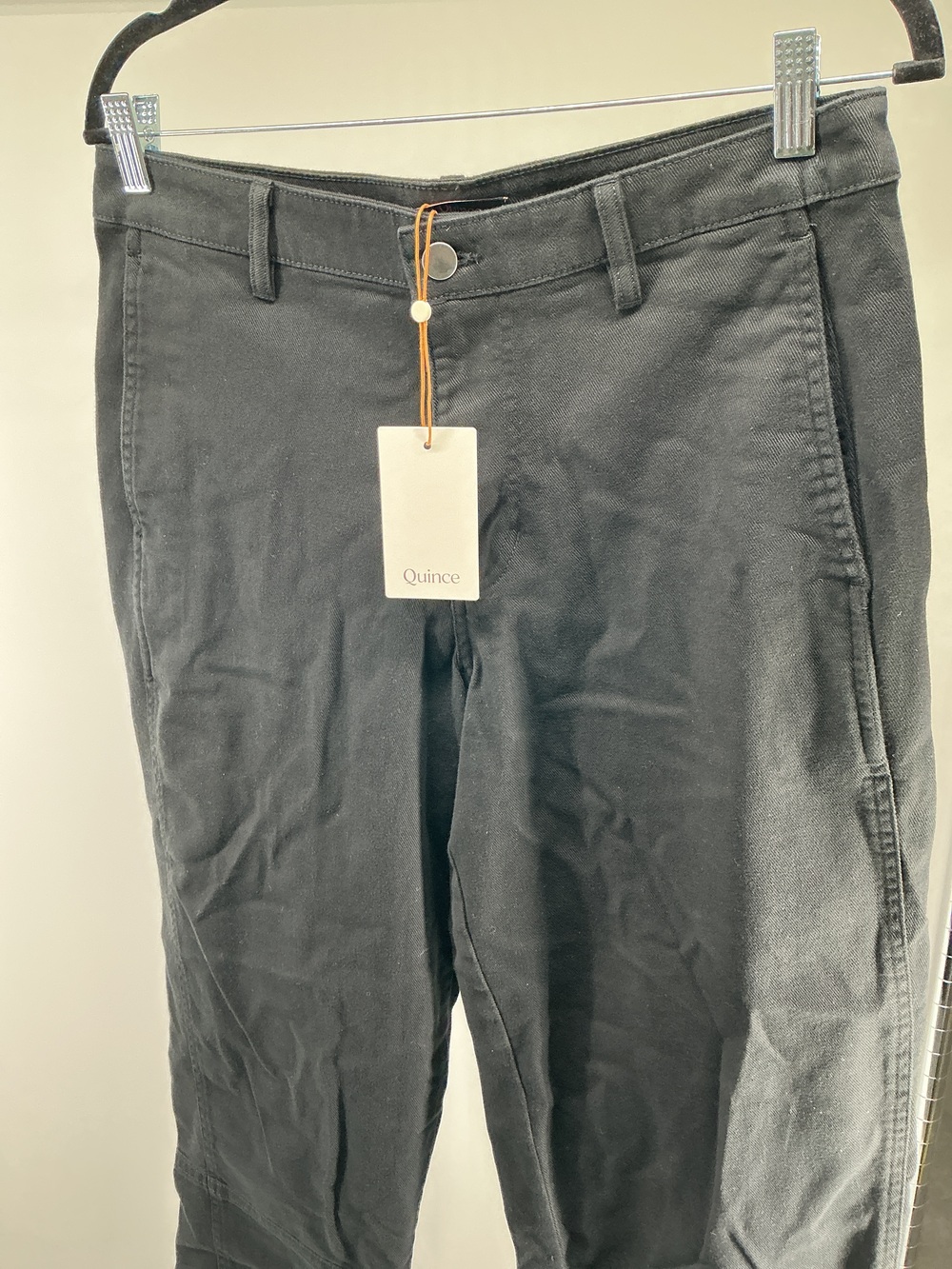 Organic Stretch Cotton Twill Barrel Pants - 27"